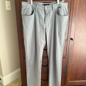 Travis Mathew Mens Gray Golf Pants Size 34
